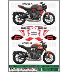 TRIDENT 660 SIGN NUMBER ORANGE RED